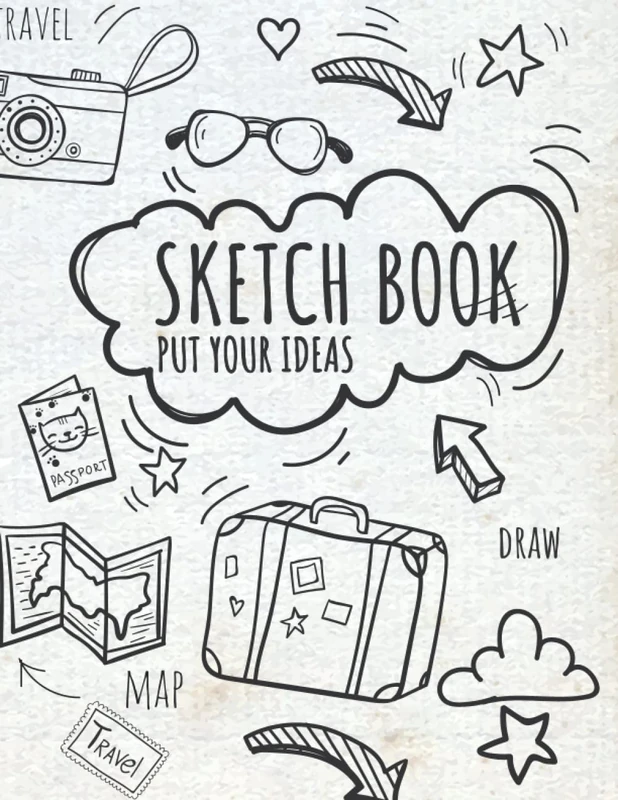 Drawing Pad Paper for Kids: Large Sketch Book for Drawing Practice, 120 Pages 8.5 x 11, Blank Paper Sketchbook for Kids Age 2, 3, 4,5,6,7,8,9,10,11 ... for drawing and sketching for all kids