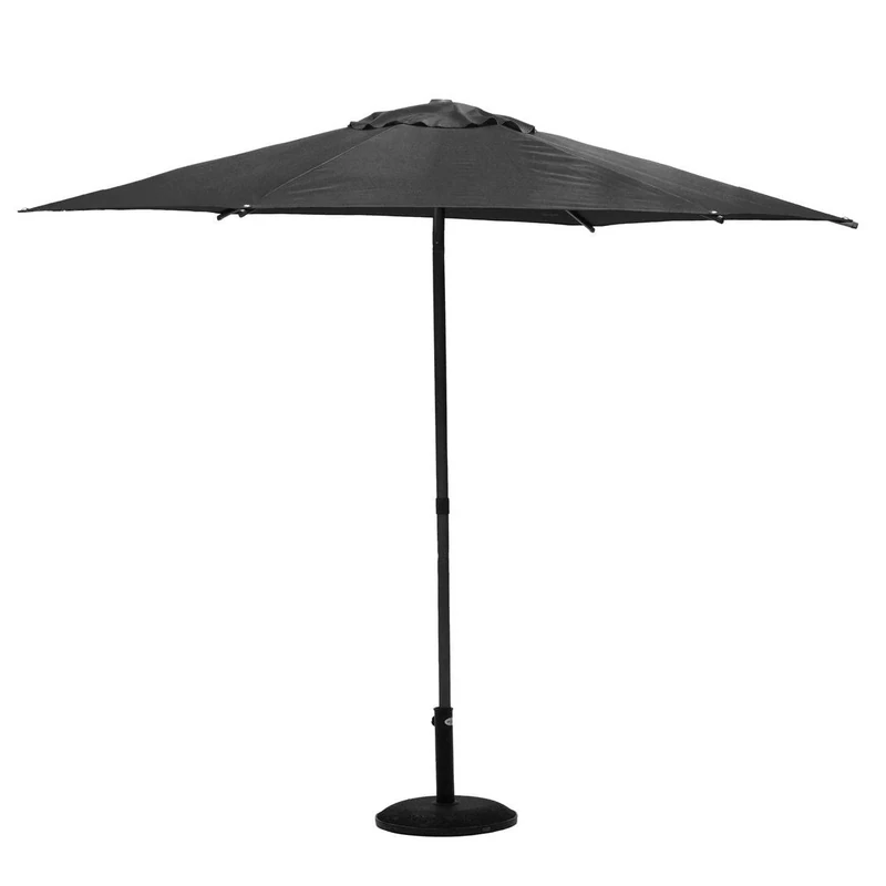 Hespéride Soya Round Parasol – Slate, slate, design