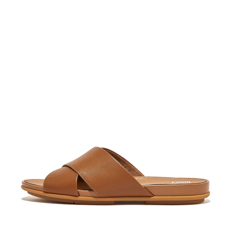 Fitflop Gracie Leather Cross Slides