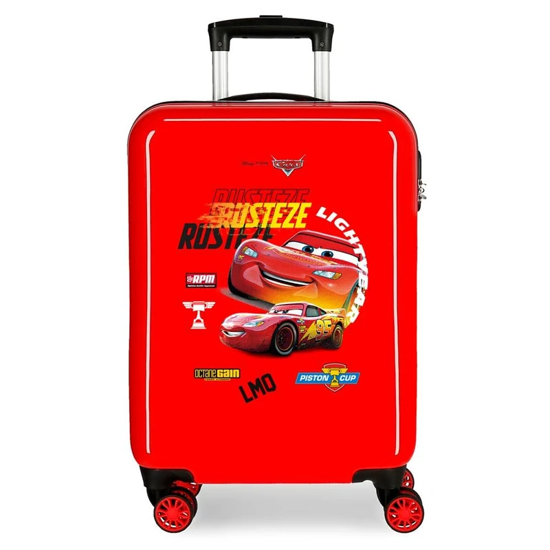 Disney Cars Rusteze Lightyear Cabin Suitcase Red 38 x 55 x 20 cm Rigid ABS Side Combination Lock 34L 2 kg 4 Wheels Double Hand Luggage