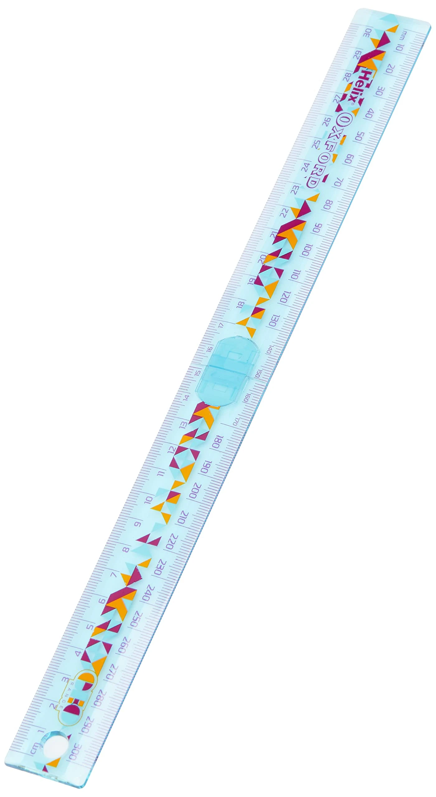 Helix Oxford Geo 30cm Folding Ruler - Orange