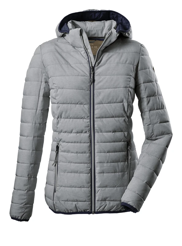 G.I.G.A. DX Women's Uyaka Stripe Casual Functional Jacket in Down Look with Zip-Off Hood