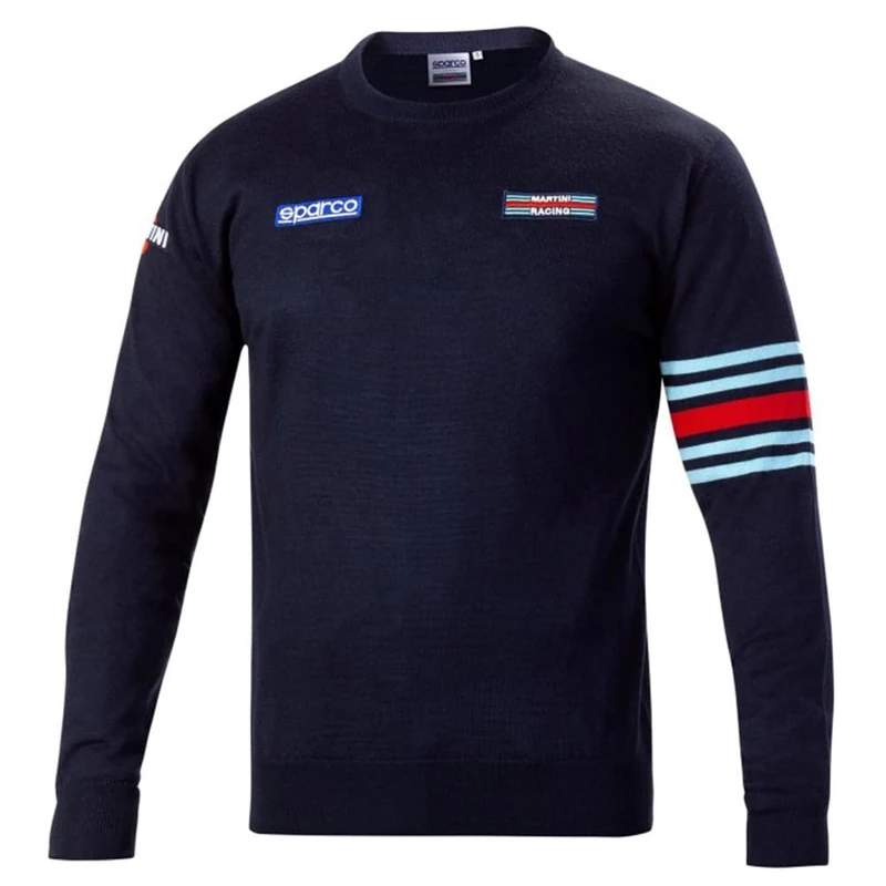 Sparco Martini-R Crew Neck Sweatshirt Size L Blue
