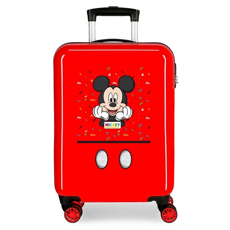 Disney It's a Mickey Thing Cabin Suitcase Red 38 x 55 x 20 cm Rigid ABS Side Combination Lock 34L 2 kg 4 Wheels Double Hand Luggage