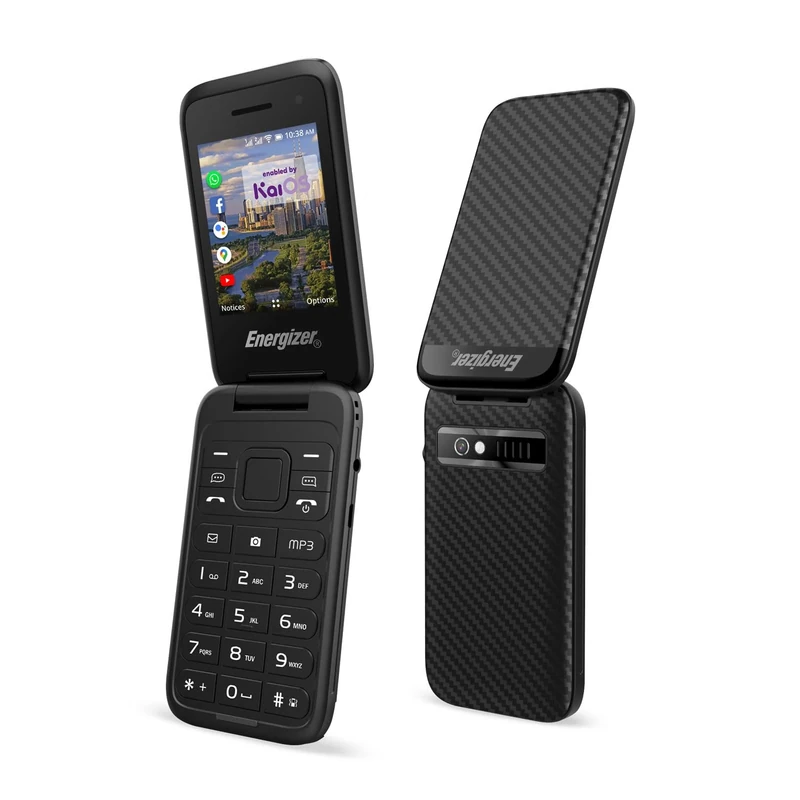 Energizer - Mobile E282SC - 4G - Flip Mobile Phone Dual SIM (MicroSIM) - 3 Year Warranty - Black