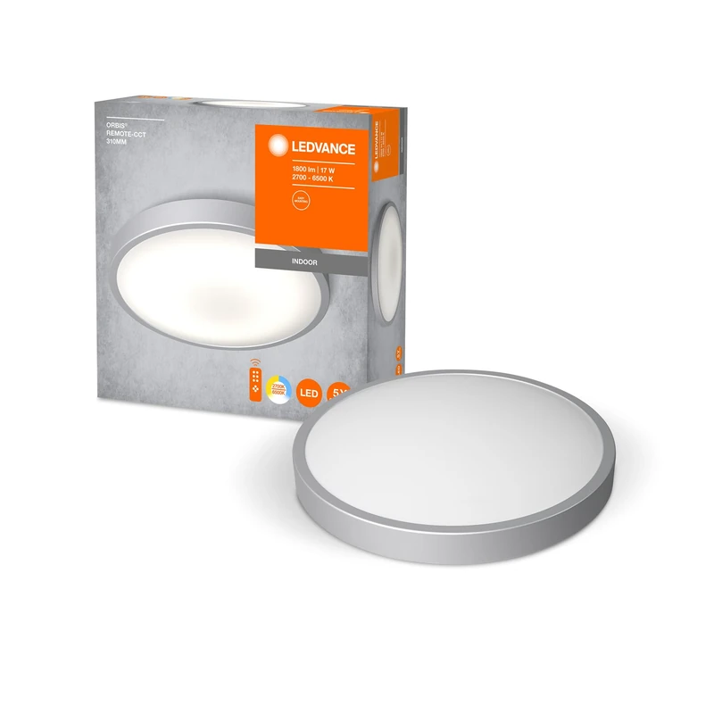 LEDVANCE LED Ceiling Light, Metal White, 14W, 1000LM, 2700K - 6000K, controllable by Remote CCT, dimmable, 310mm, wall Light and Ceiling lamp ORBIS - Image 1