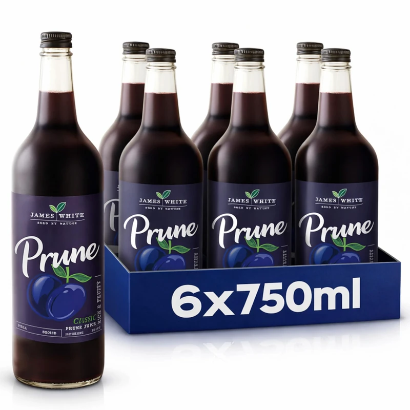 James White Prune Juice | 750ml | (6 Bottles) - Image 1