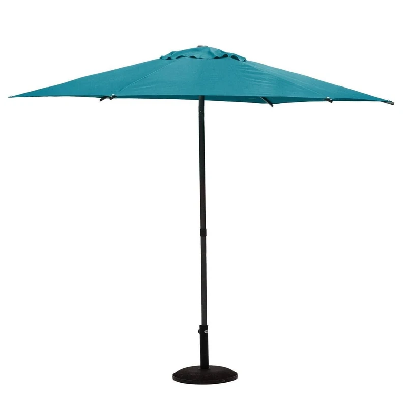 Hespéride Soya Round Straight Parasol Duck Egg Blue, Duck Blue, L, Design