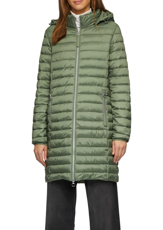 s.Oliver Women's 120.11.899.16.151.2119430 Coat, Khaki/Oliv, 42