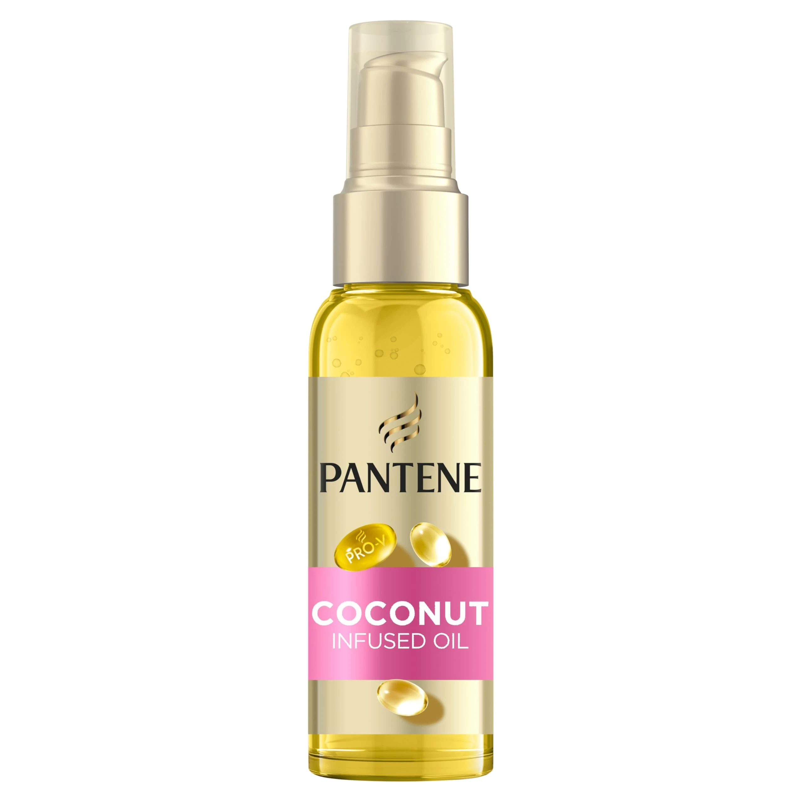 Pantene Pro-V Coconut Infused Hair Oil, 100ml, For Dry, Damaged Hair, Leave-In Conditioner for Curly Hair