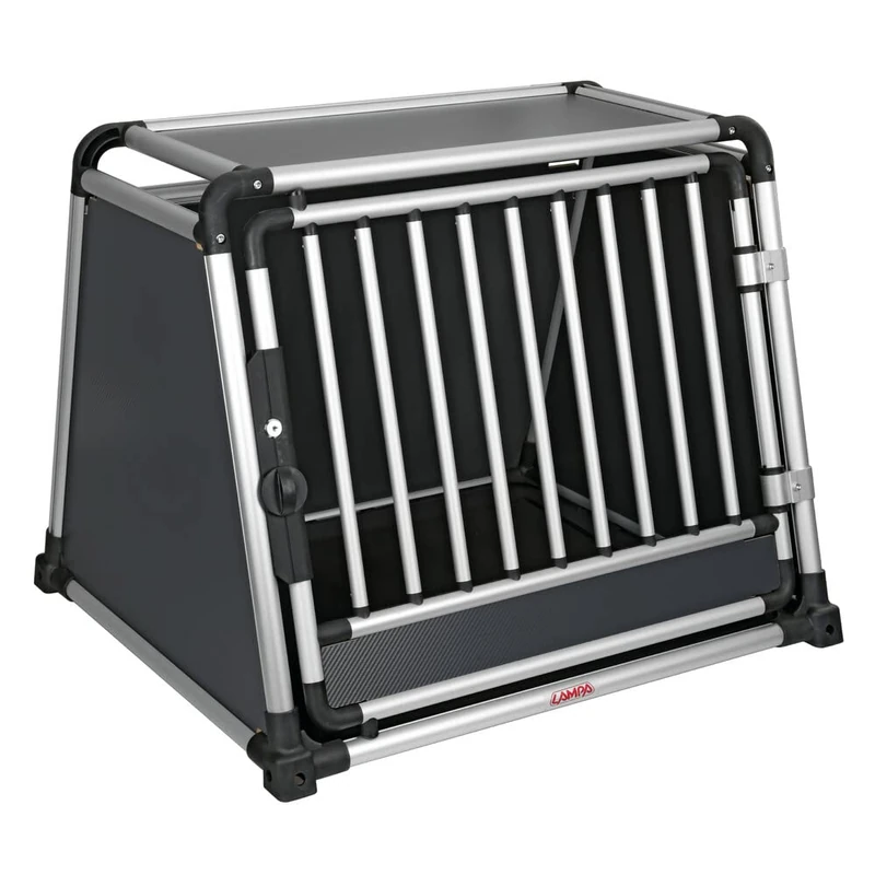 Premium, aluminum alloy pet cage for passenger vehicles - Type 3-83 x 73 x H 66 cm