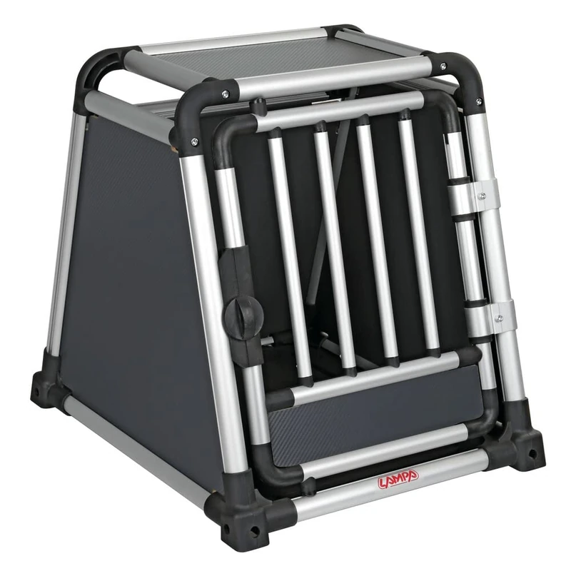 Premium, aluminum alloy pet cage for passenger vehicles - Type 1-50 x 60 x H 55 cm