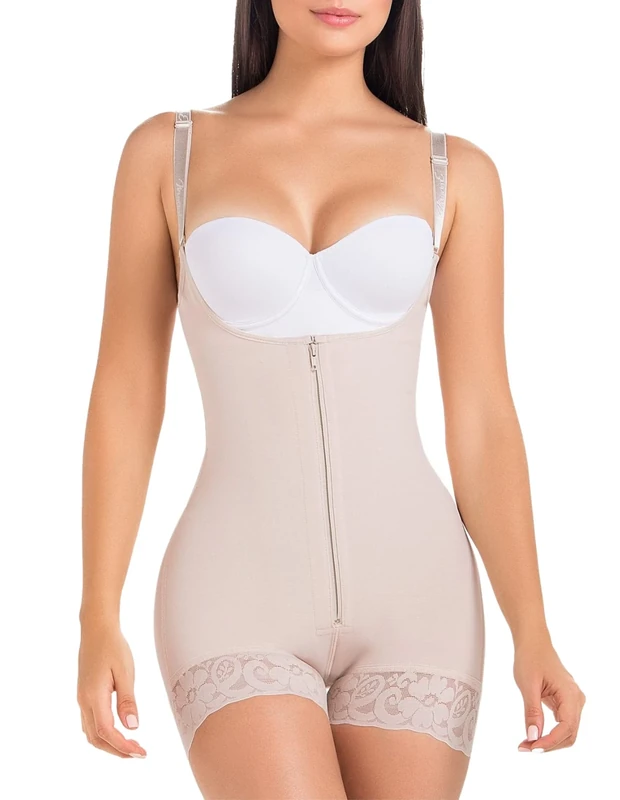 Faja Corta For Women - Faja Colombiana, beige, L