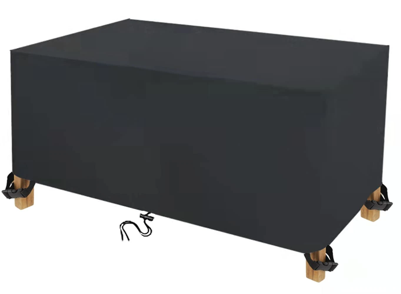 DKHLYB Garden Furniture Cover Garden Table Cover 600D Oxford Polyester Outdoor Patio table Covers Rectangular Cover Windproof Waterproof Anti-UV for Chair and Table Rattan Sofa Cover 170x110x75cm