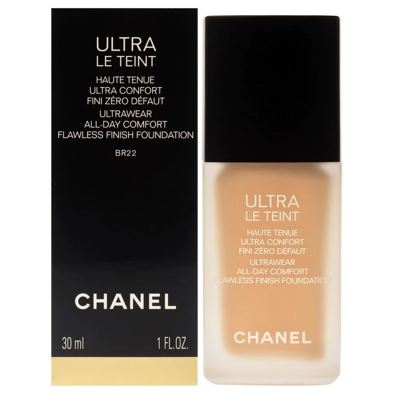 Chanel Ultra Le Teint Ultrawear Flawless Foundation - BR22 Light Medium Rosy For Women 1 oz Foundation