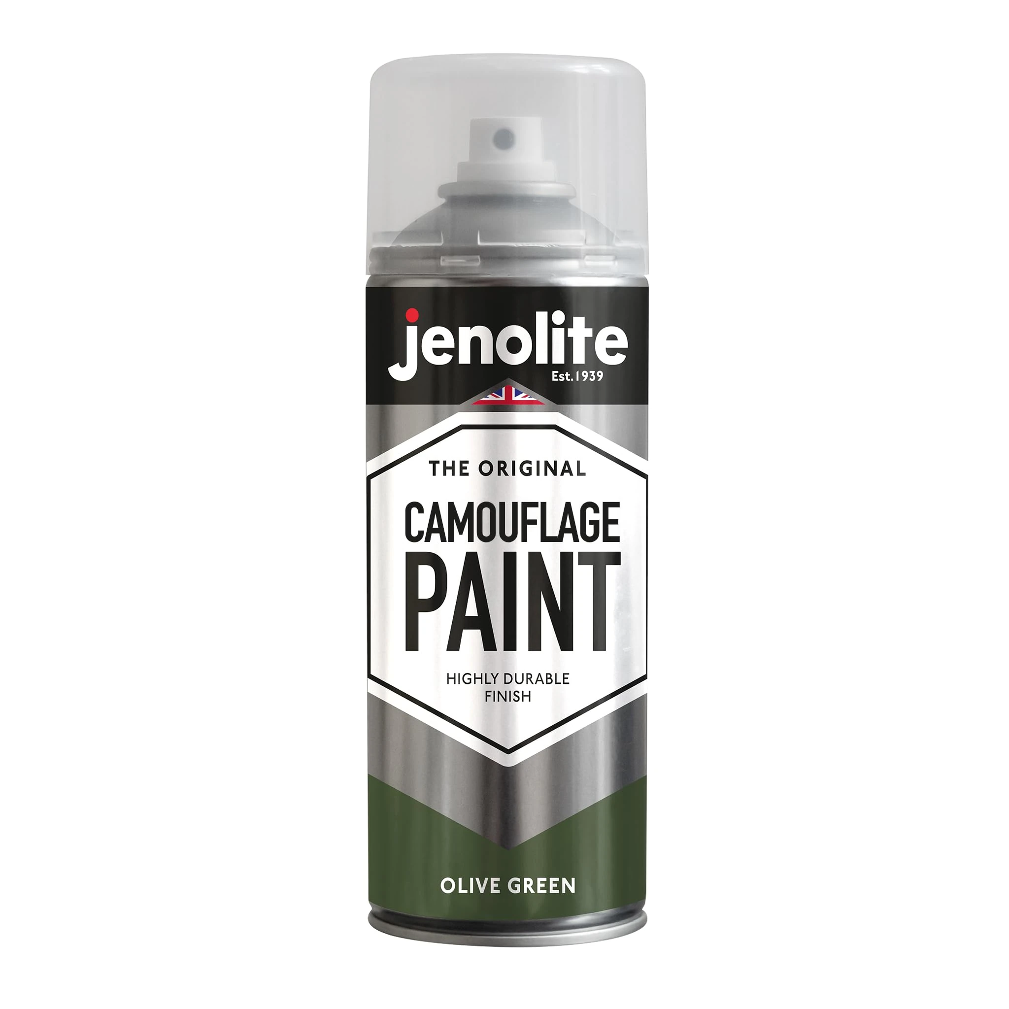 JENOLITE Army Olive Green Camouflage Paint | 400ml (RAL 6003) | Ideal for Model Making, Paintball, Airsoft, Military Vehicles