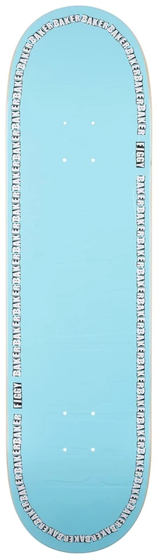 Justin Figuero Edge Embossed Skateboard Deck, 8.38 x 32, Blue