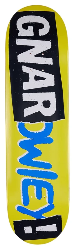 Gnarowley 8.32 Skateboard Deck Yellow