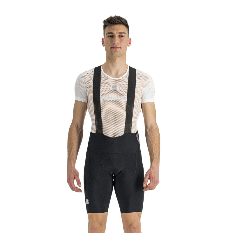 Sportful 1122010-140 Classic BIBSHORT Shorts Men's Black Chili RED Size XXL