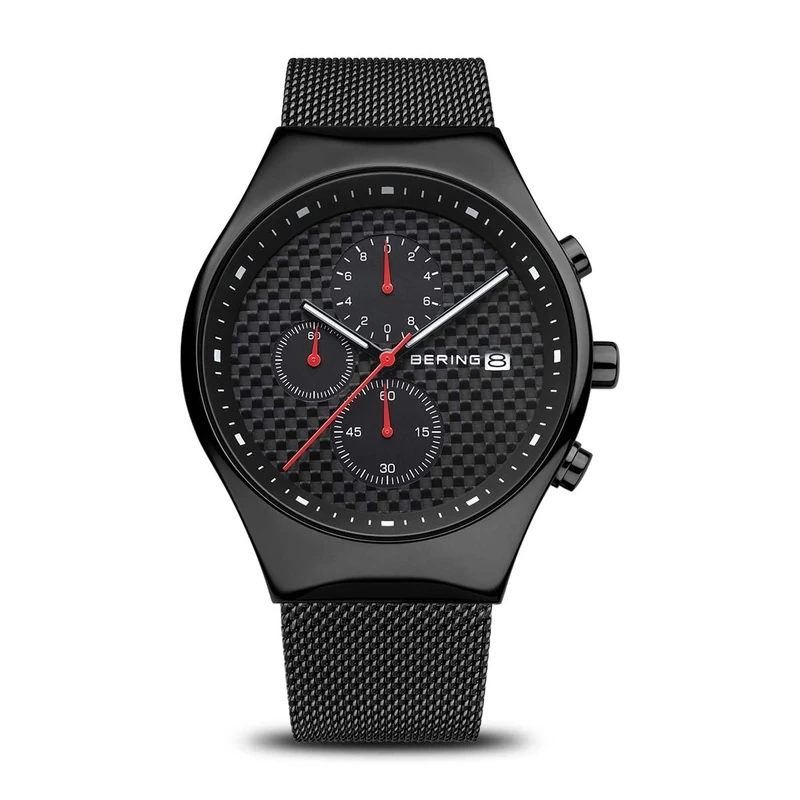 BERING Men Analog Quartz Classic Collection Watch with Stainless Steel Strap & Sapphire crystal 18842-382