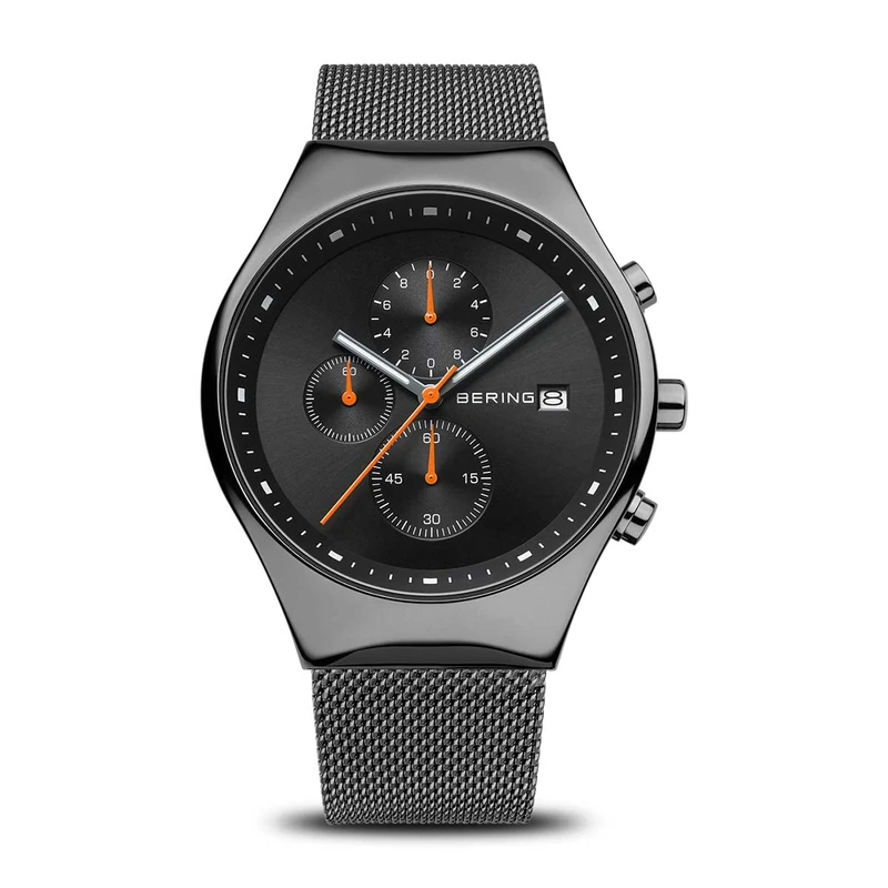 BERING Men Analog Quartz Classic Collection Watch with Stainless Steel Strap & Sapphire crystal 18842-377