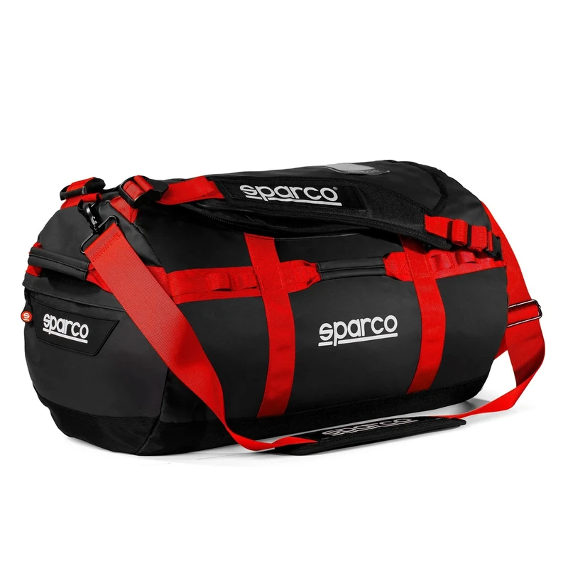 Sparco Dakar-S Black/Red Travel Bag, Multicoloured
