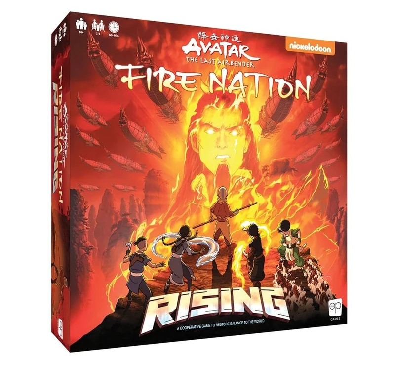 Avatar The Last Airbender: Fire Nation Rising | Cooperative Board Game | Featuring Avatar Heroes and Villains - Aang; Katara; Sokka; Toph; Zuko; and Lord Ozai | Officially-Licensed Avatar Merchandise