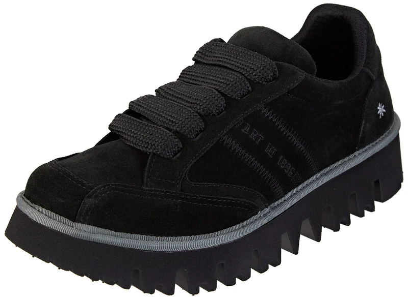 Art Unisex 1800 Trento Sneaker, Black White, 3 UK