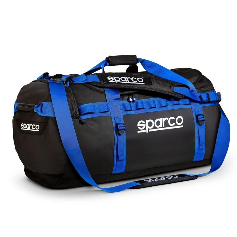 Sparco Dakar Travel Bag-L Black/Blue, Multicoloured, 42/50 EU