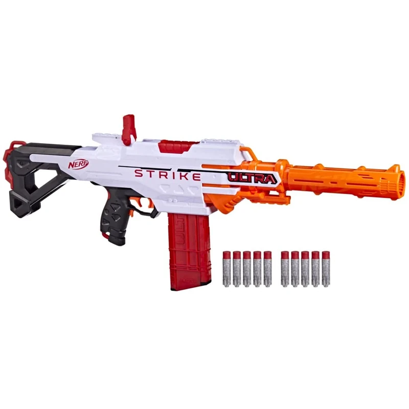 Nerf Ultra Strike Motorized Blaster - 10 Dart Clip, Compatible with Nerf Ultra Darts
