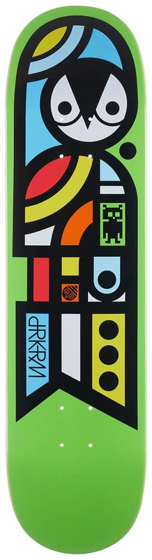 Skate Deck Sculpture Green, 8.125 x 32, Multi