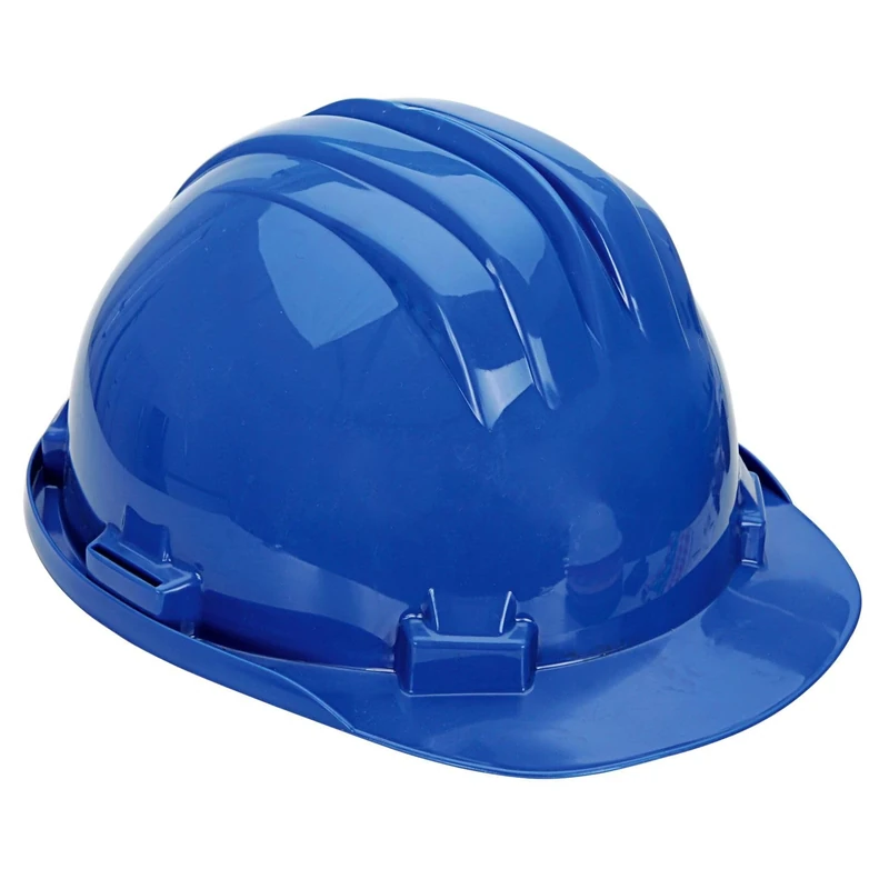 Vented Safety Helmet Lightweight 8 Point Harness Construction Work Hard Hat with Slip Ratchet (Blue)