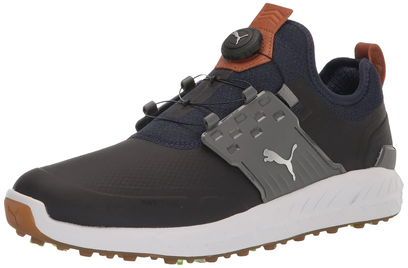 PUMA Men's Ignite Articulate Disc Golf Shoe, Peacoat Silver-Quiet Shade, 11 UK