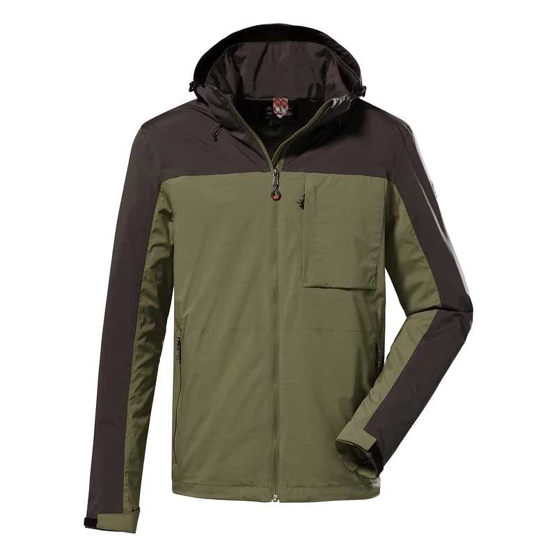 Killtec Men's Kos 111 Mn Jckt Functional Outdoor Jacket with Zip-Off Hood, Helloliv, XL