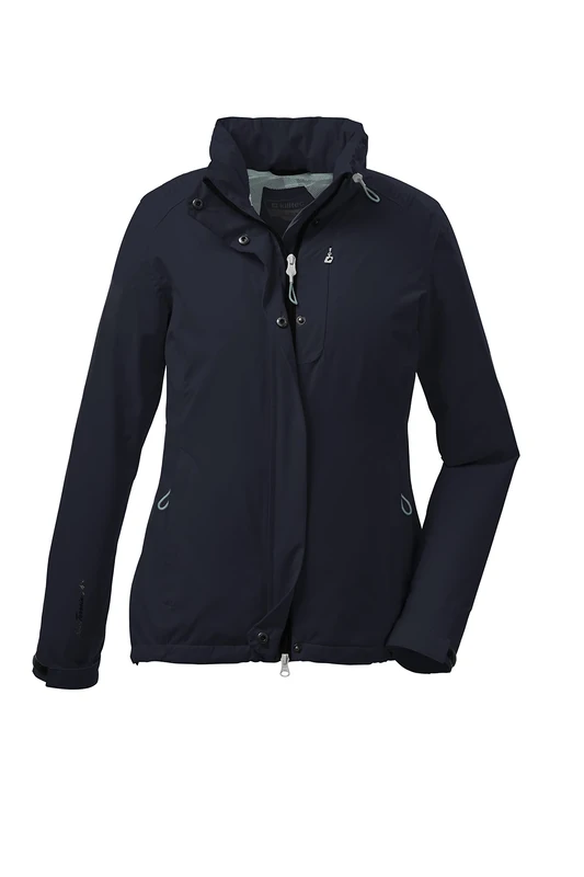 Killtec KOS 25 WMN JCKT 38287-000 Women's Functional Jacket with Roll-Up Hood, Dark Navy, 42 (UK 14)