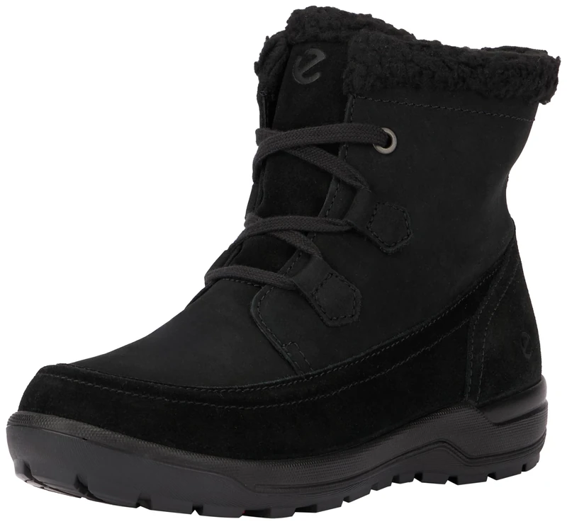 ECCO Womens Trace Lite Snow Boat, Black Nubuck, 4 UK