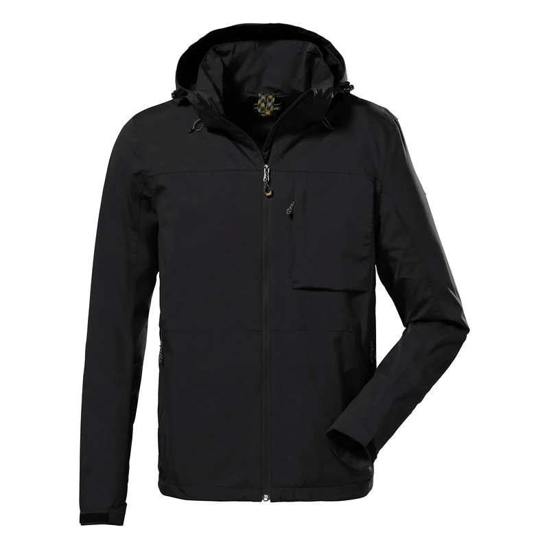 Killtec Men's Kos 106 Mn Jckt Functional Outdoor Jacket with Zip-Off Hood, Black, XXL
