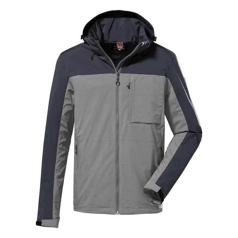 Killtec Men's Kos 111 Mn Jckt Functional Outdoor Jacket with Zip-Off Hood, Mid-Grey, XXL