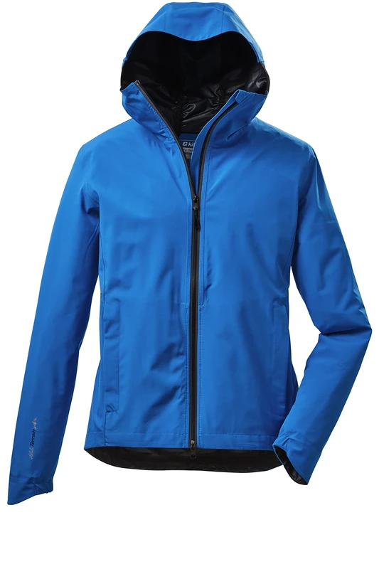Killtec Men's Kos 23 Mn Jckt 2 1/2 Layer Functional Jacket with Hood, Sky Blue, XL