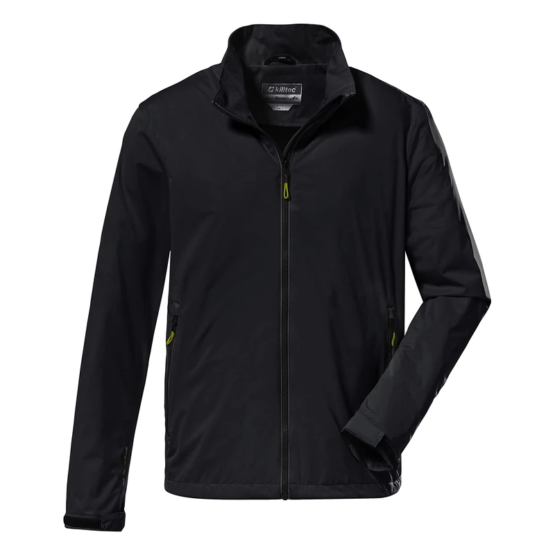 Killtec Men's Kos 8 Mn Sftshll Softshell Jacket with Stand-up Collar, Packable, Black, S