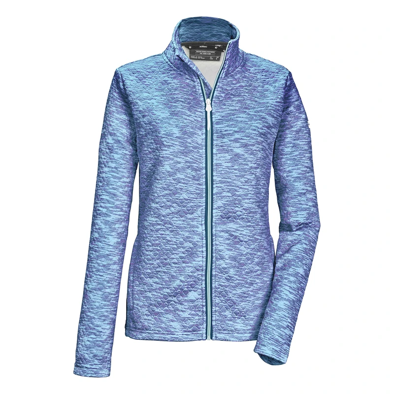 Killtec Women's Kos 134 Wmn FLX Jckt Powerstretch Jacket with Stand-up Collar, Navy Blue, 46 (EU)