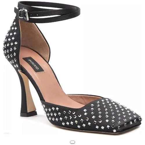 Pinko Women's Hay Decollete Satin Full Stra Pump, O28 Magenta, 2.5 UK