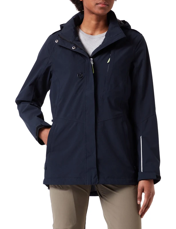 Killtec Women's Kos 151 Wmn Jckt Functional Jacket for Dog Owners with Zip-Off Hood, Dark Navy, 34 (EU)