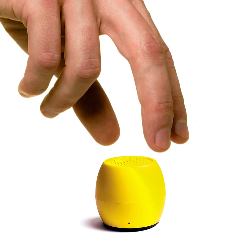 Boompods Zero Mini Bluetooth Speaker - Waterproof, 5hr Playtime, Yellow