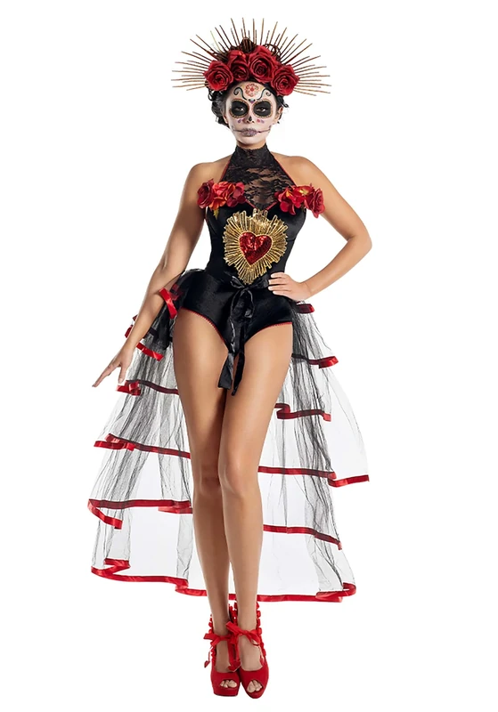 Party King La Muerta Fancy Dress Costume for Women Medium