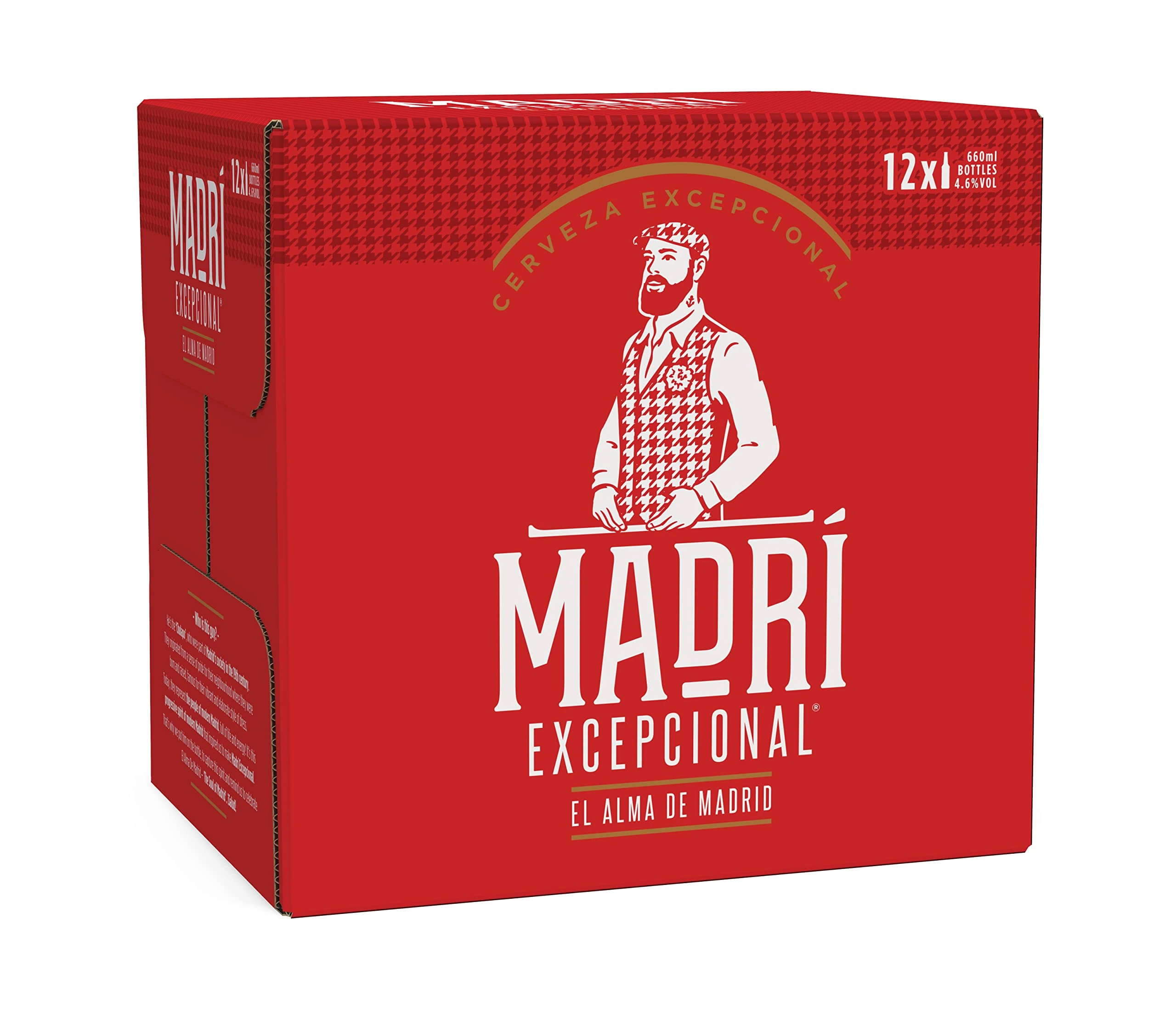 Madri Excepcional Lager Beer 12 x 660 ml (bottles)