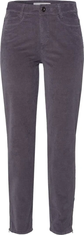 BRAX Women's Style Shakira S Structure Velvet Trouser, Dark Grey, 31W x 32L