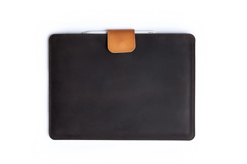 CITYSHEEP iPad Sleeve Carrying Case for iPad Pro 11”, iPad Air 10.9” 5 gen/ 10.5 inch, 10.2” 9/8/7 generations, 9.7" tablet case. Leather, Padded with Natural Wool felt. Fits Smart or Magic keyboard.