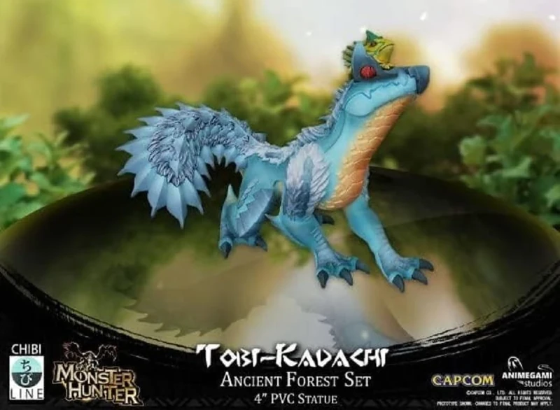Monster Hunter Animegami Chibi PVC Figurine (Tobi-Kadachi), Blue
