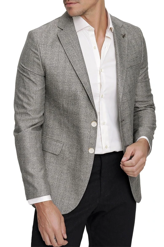 Come Voglio Men's Mamrvn100415 Business Casual Blazer, Beige, 52R